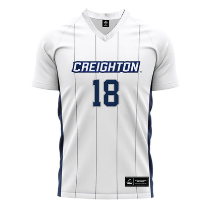 Creighton - NCAA Women's Soccer : Kennedy Moore - White Soccer Jersey-0