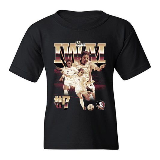 FSU - NCAA Women's Soccer : Ran Iwai - Player Collage Youth T-Shirt-0