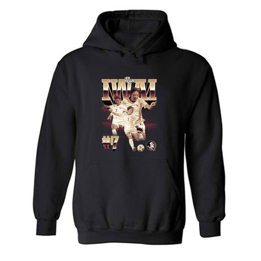 FSU - NCAA Women's Soccer : Ran Iwai - Player Collage Hooded Sweatshirt-0