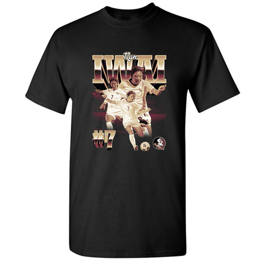 FSU - NCAA Women's Soccer : Ran Iwai - Player Collage T-Shirt-0