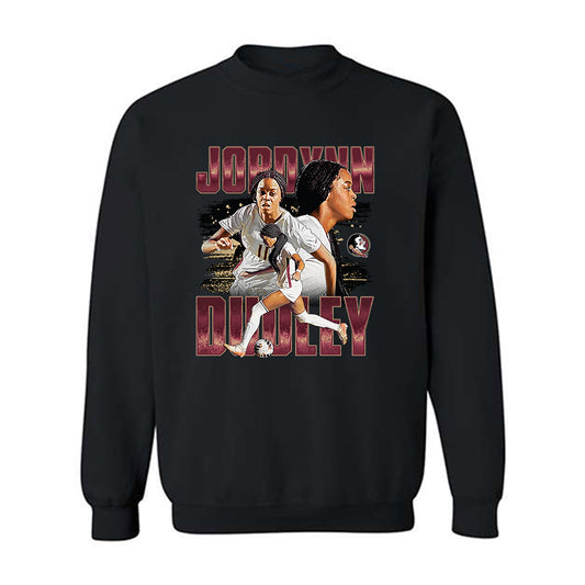 FSU - NCAA Women's Soccer : Jordynn Dudley - Player Collage Crewneck Sweatshirt-0