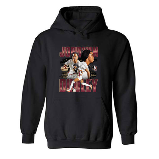 FSU - NCAA Women's Soccer : Jordynn Dudley - Player Collage Hooded Sweatshirt-0