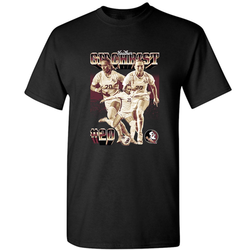 FSU - NCAA Women's Soccer : Heather Gilchrist - Player Collage T-Shirt-0