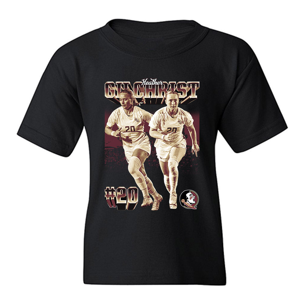 FSU - NCAA Women's Soccer : Heather Gilchrist - Player Collage Youth T-Shirt-0