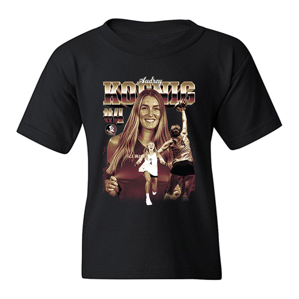 FSU - NCAA Women's Volleyball : Audrey Koenig - Youth T-Shirt-0