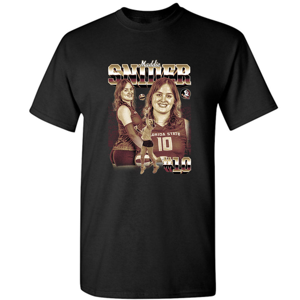 FSU - NCAA Women's Volleyball : Madeline Snider - Player Collage T-Shirt-0