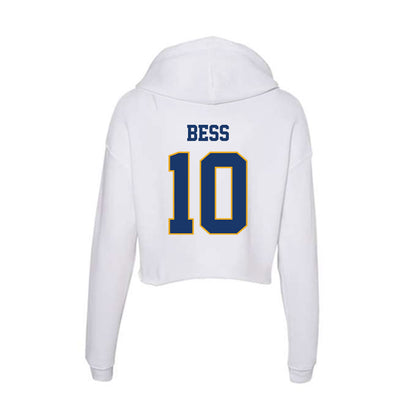 Canisius - NCAA Women's Basketball : Kelsey Bess - Women's Crop Fleece Hoodie-1