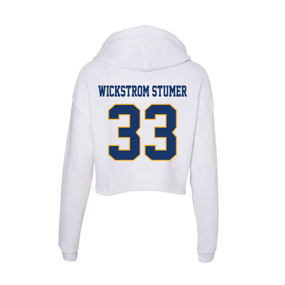 Canisius - NCAA Men's Ice Hockey : Petter Wickstrom Stumer - Women's Crop Fleece Hoodie-1
