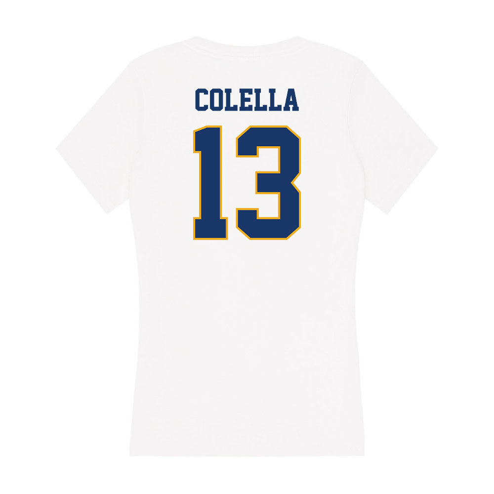 Canisius - NCAA Men's Ice Hockey : Mikey Colella - Women's V-Neck T-Shirt-1