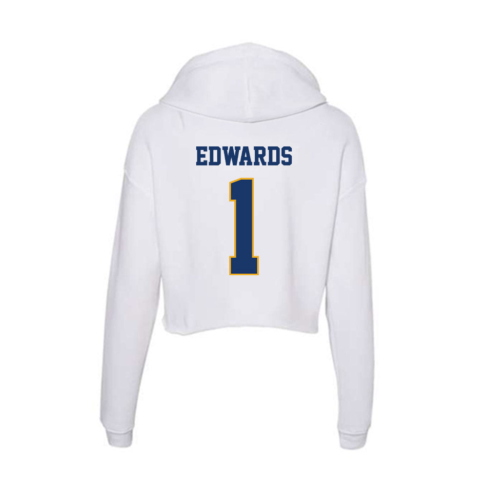 Canisius - NCAA Men's Basketball : Javante Edwards - Women's Crop Fleece Hoodie-1