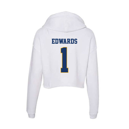 Canisius - NCAA Men's Basketball : Javante Edwards - Women's Crop Fleece Hoodie-1