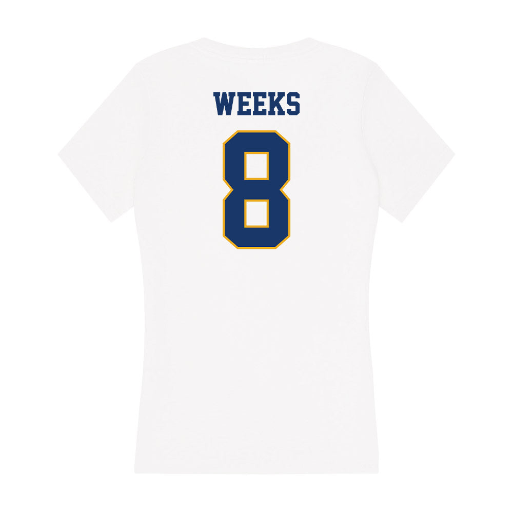 Canisius - NCAA Baseball : Eric Weeks - Women's V-Neck T-Shirt-1