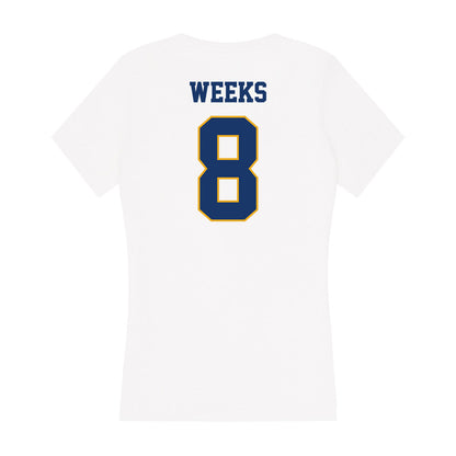 Canisius - NCAA Baseball : Eric Weeks - Women's V-Neck T-Shirt-1