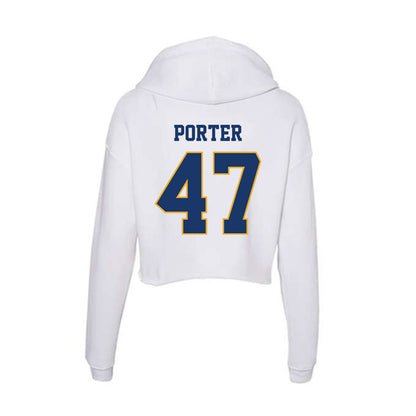 Canisius - NCAA Men's Ice Hockey : Grant Porter - Women's Crop Fleece Hoodie-1