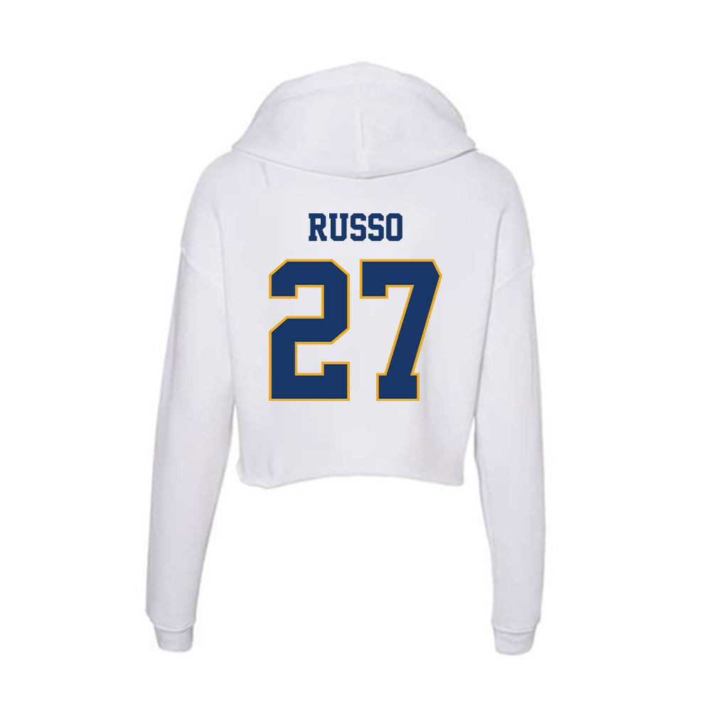 Canisius - NCAA Baseball : Thomas Russo - Women's Crop Fleece Hoodie-1