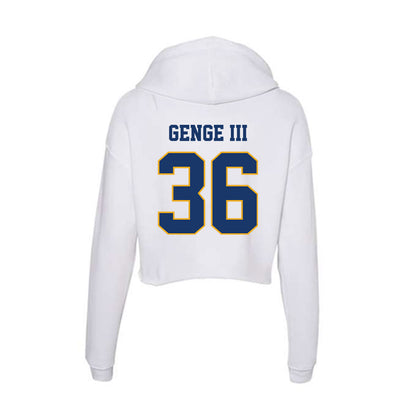 Canisius - NCAA Baseball : Clifton Genge III - Women's Crop Fleece Hoodie-1