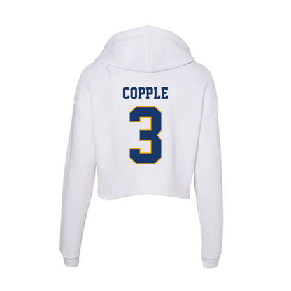 Canisius - NCAA Women's Basketball : Mary Copple - Women's Crop Fleece Hoodie-1