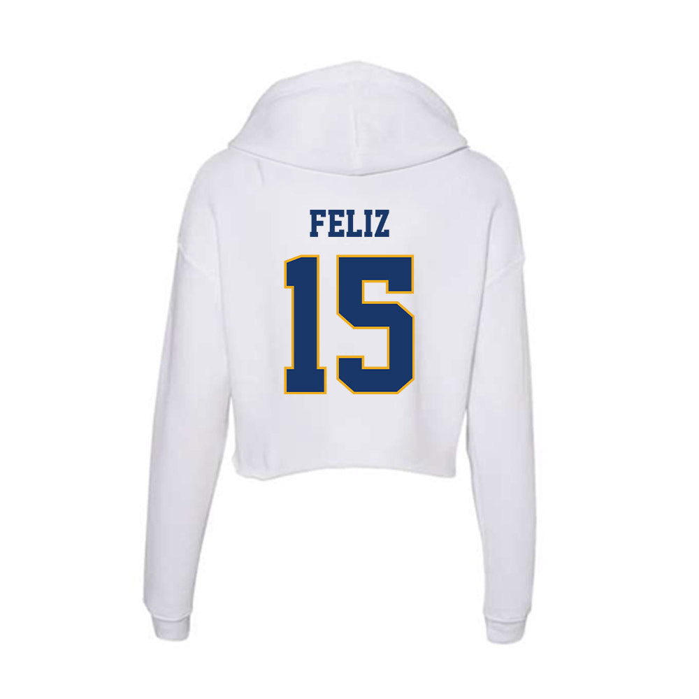 Canisius - NCAA Women's Basketball : Ileana Feliz - Women's Crop Fleece Hoodie-1
