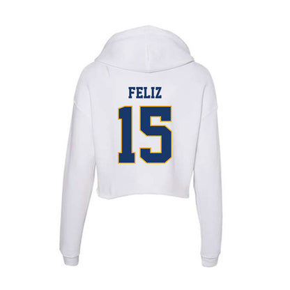 Canisius - NCAA Women's Basketball : Ileana Feliz - Women's Crop Fleece Hoodie-1