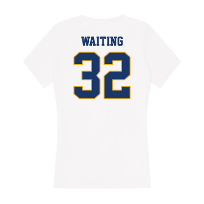 Canisius - NCAA Baseball : Connor Waiting - Women's V-Neck T-Shirt-1