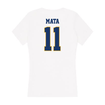 Canisius - NCAA Men's Soccer : Glodie Mata - Women's V-Neck T-Shirt-1