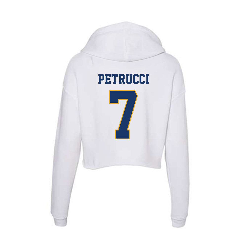 Canisius - NCAA Men's Soccer : Mason Petrucci - Women's Crop Fleece Hoodie-1