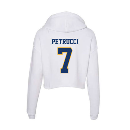 Canisius - NCAA Men's Soccer : Mason Petrucci - Women's Crop Fleece Hoodie-1