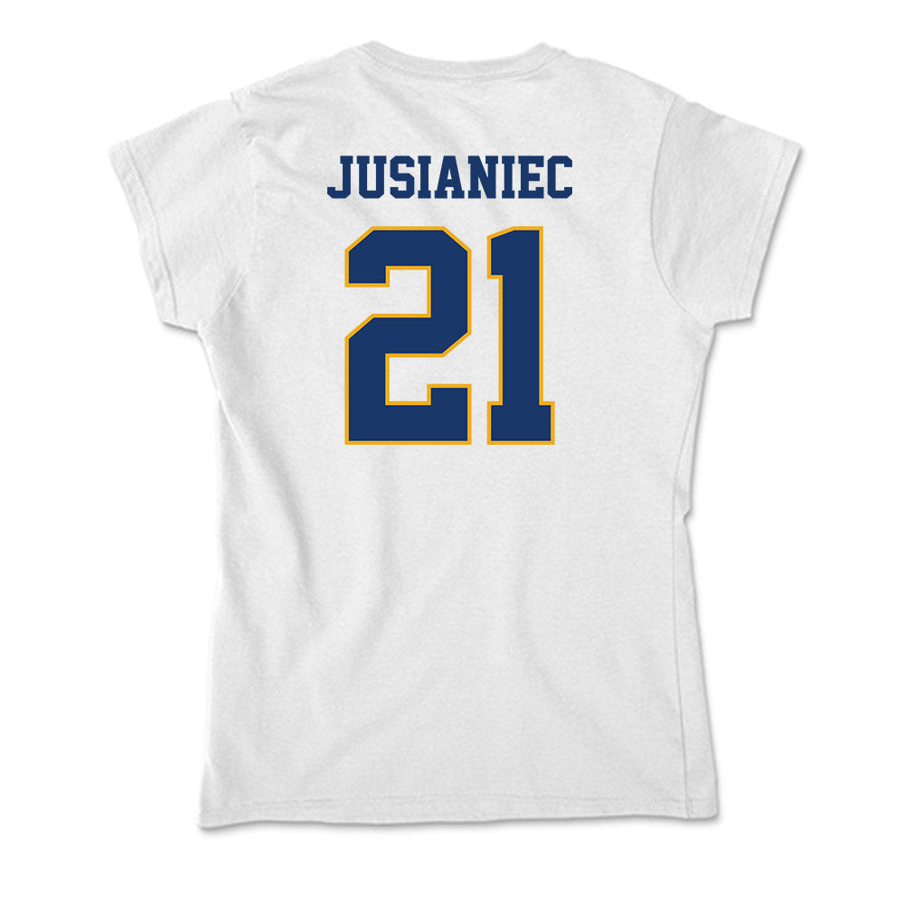 Canisius - NCAA Men's Basketball : Max Jusianiec - Soft Style Women’s T-Shirt-1