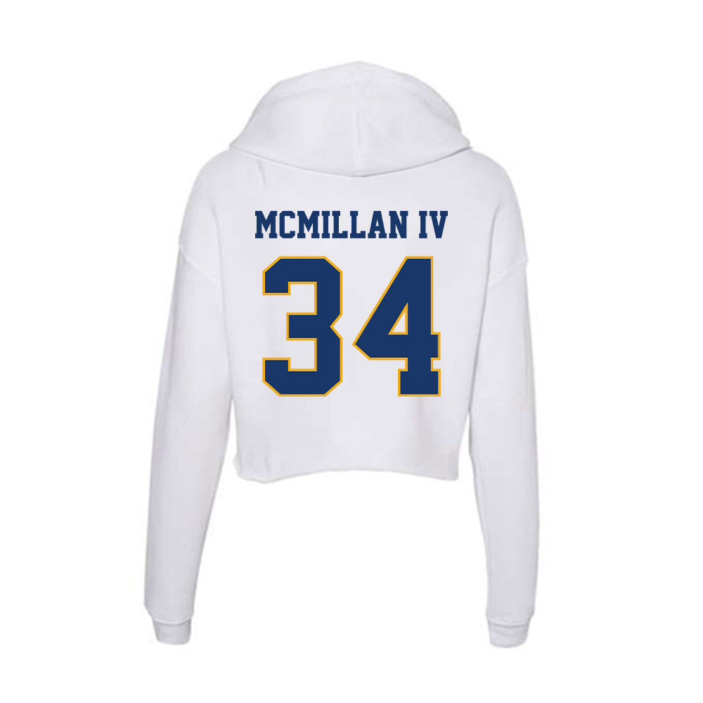 Canisius - NCAA Men's Basketball : Paul Mcmillan IV - Women's Crop Fleece Hoodie-1