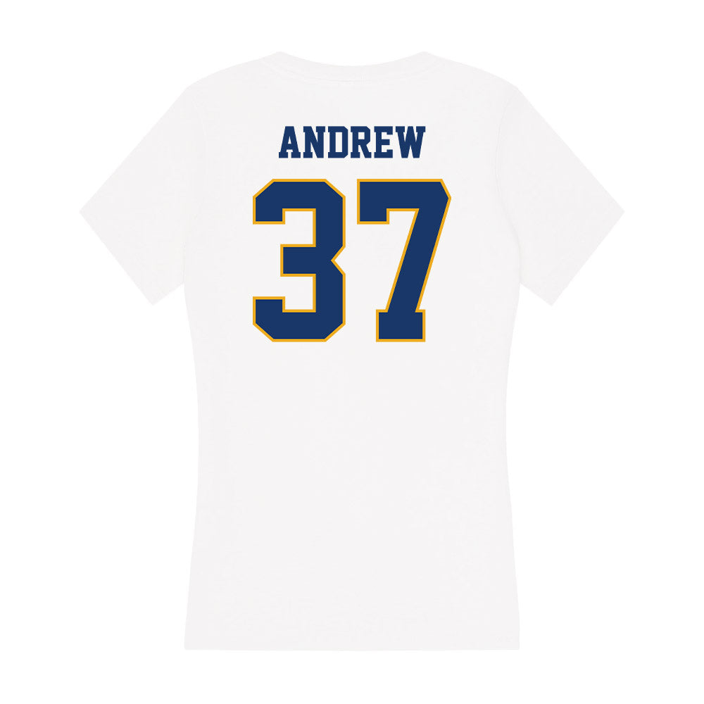 Canisius - NCAA Men's Ice Hockey : Hunter Andrew - Women's V-Neck T-Shirt-1