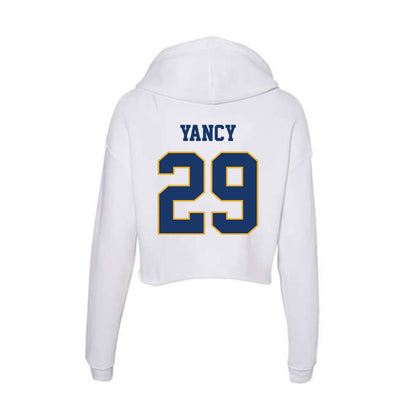 Canisius - NCAA Acrobatics & Tumbling : Jordan Yancy - Women's Crop Fleece Hoodie-1
