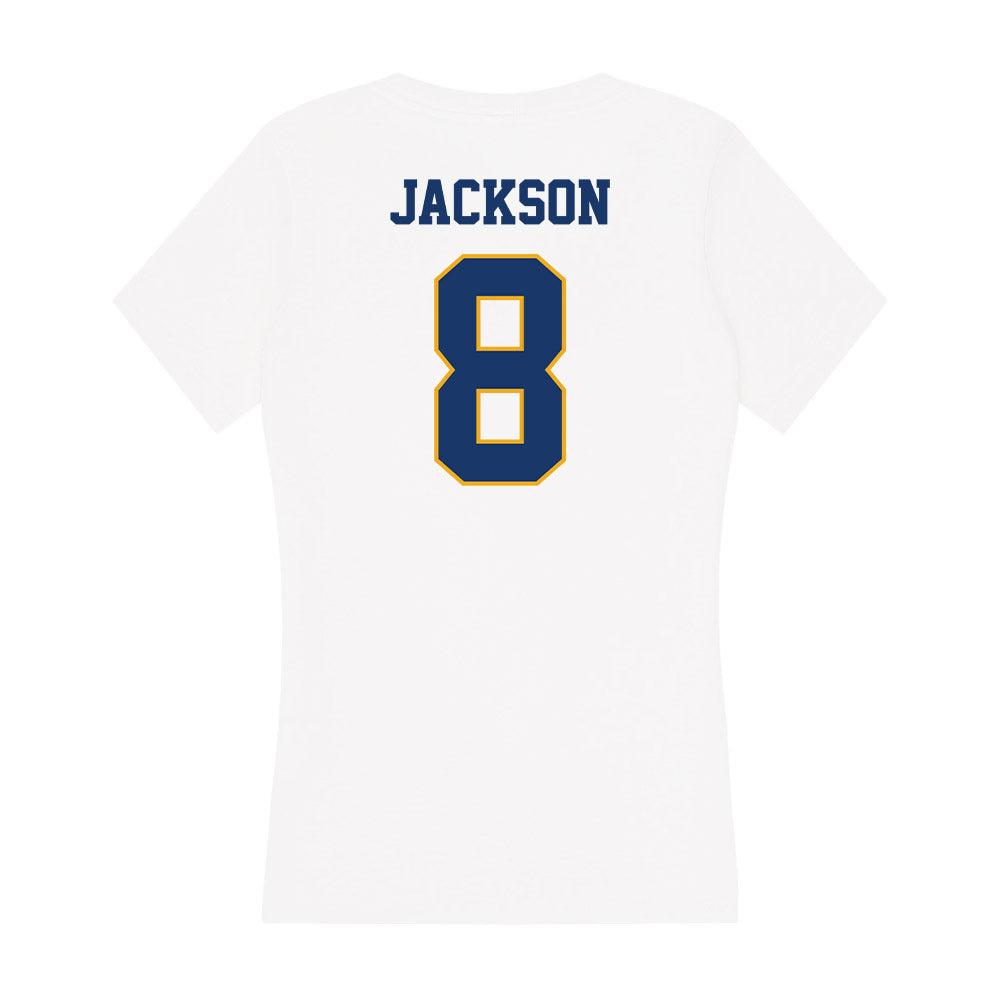 Canisius - NCAA Men's Basketball : Carter Jackson - Women's V-Neck T-Shirt-1