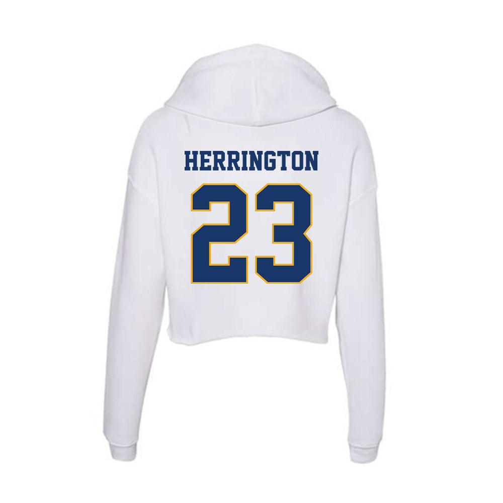 Canisius - NCAA Softball : Olivia Herrington - Women's Crop Fleece Hoodie-1