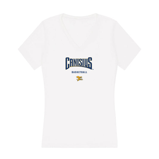 Canisius - NCAA Women's Basketball : Mary Copple - Women's V-Neck T-Shirt-0