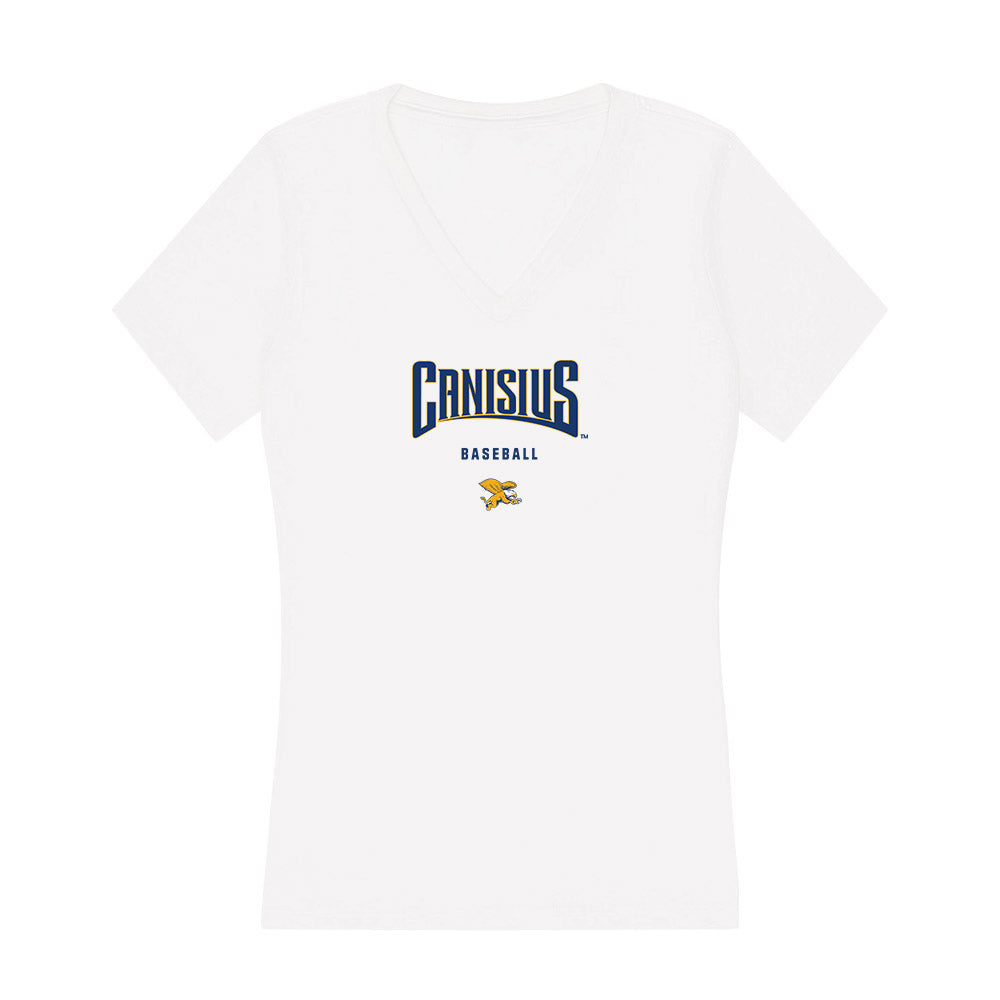 Canisius - NCAA Baseball : Tyler DeBrocky - Women's V-Neck T-Shirt-0