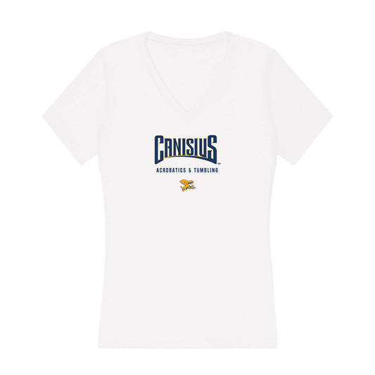 Canisius - NCAA Acrobatics & Tumbling : Olivia Consiglio - Women's V-Neck T-Shirt-0
