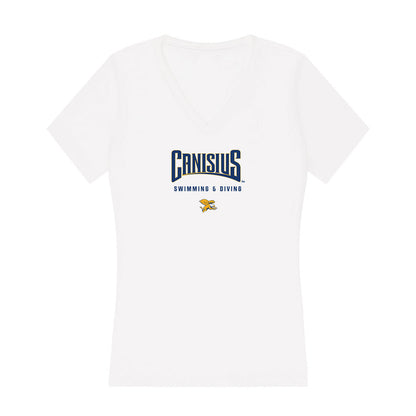 Canisius - NCAA Men's Swimming & Diving : Toby Mayfield - Women's V-Neck T-Shirt-0