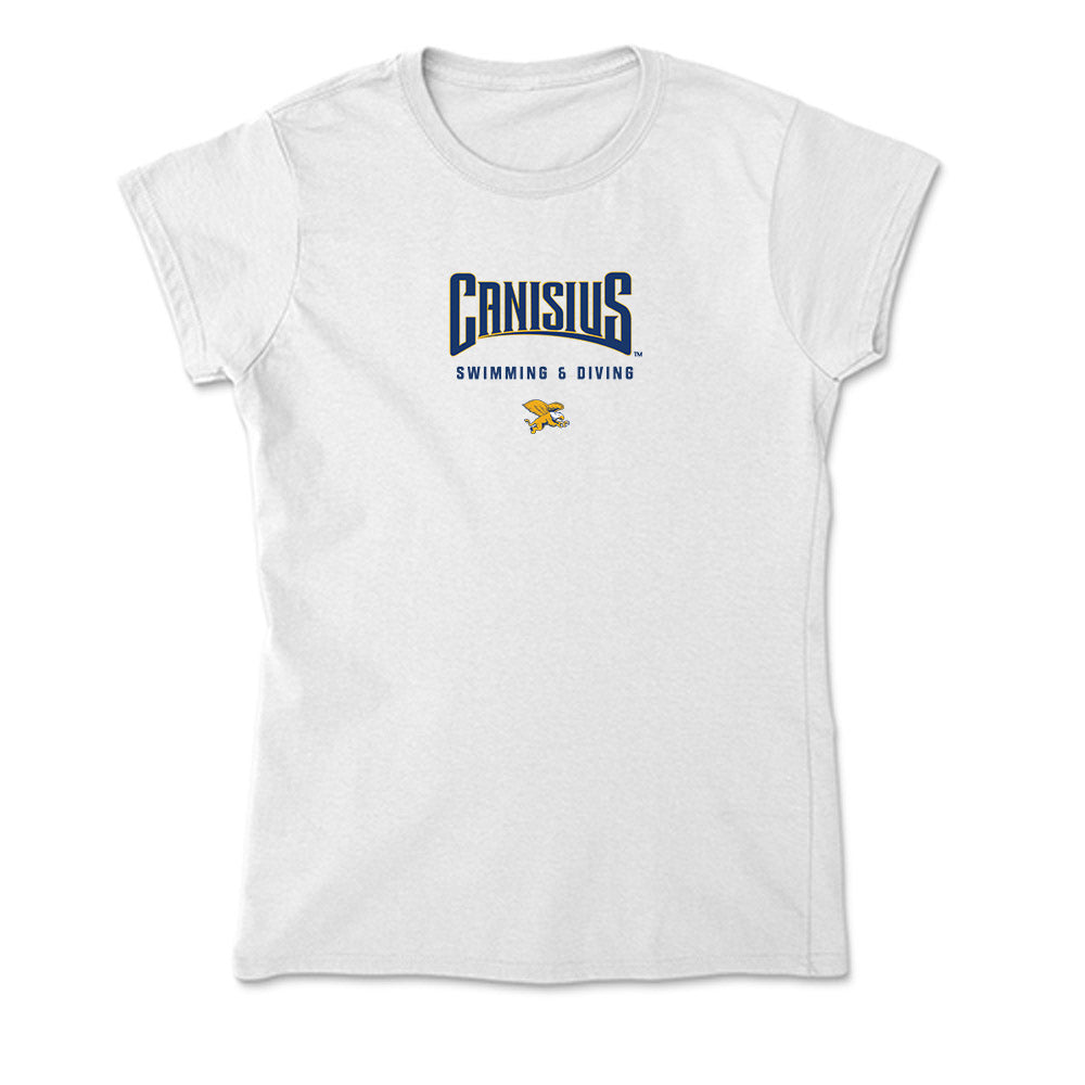 Canisius - NCAA Men's Swimming & Diving : Toby Mayfield - Soft Style Women’s T-Shirt-0