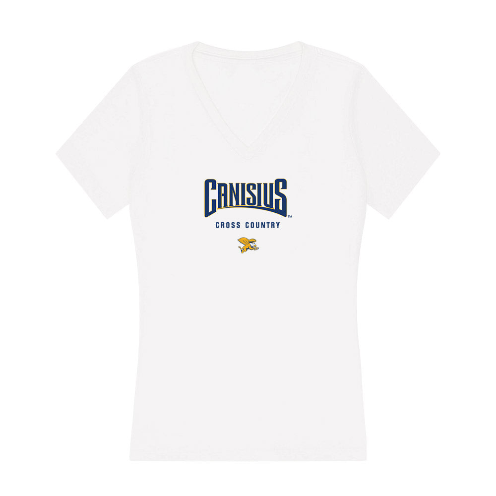 Canisius - NCAA Men's Cross Country : Daniel Granville - Women's V-Neck T-Shirt-0