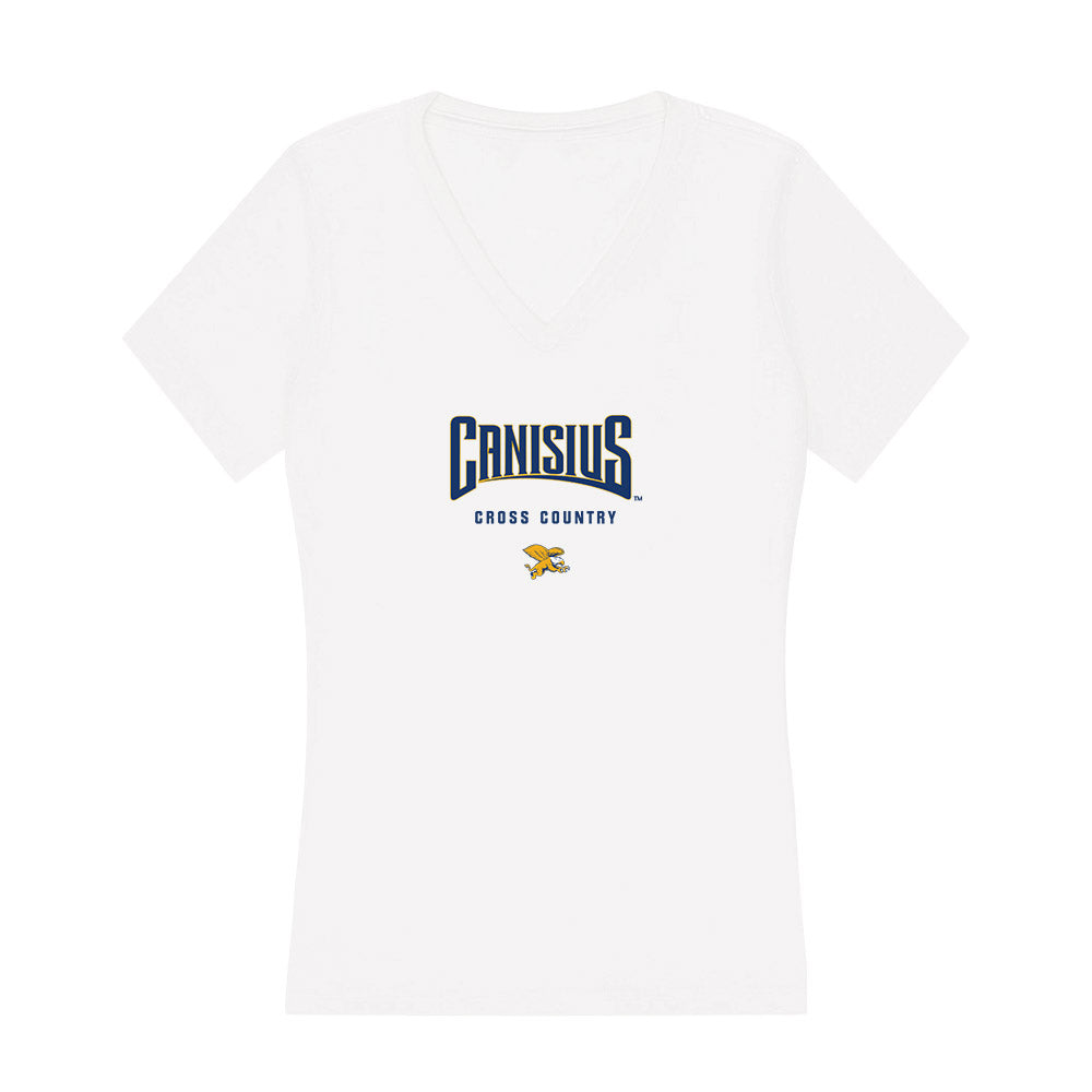 Canisius - NCAA Men's Cross Country : Arthur Hartel - Women's V-Neck T-Shirt-0