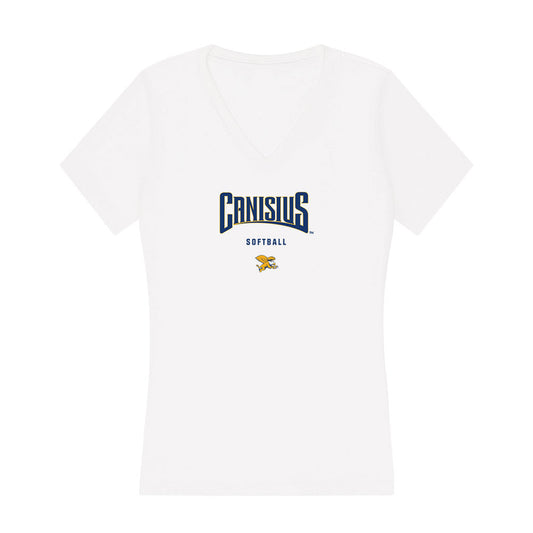 Canisius - NCAA Softball : Olivia Herrington - Women's V-Neck T-Shirt-0