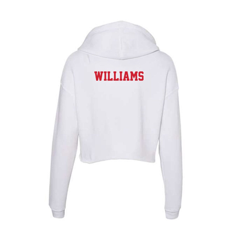 Pitt State - NCAA Men's Track & Field : Amar Williams - Women's Crop Fleece Hoodie-1