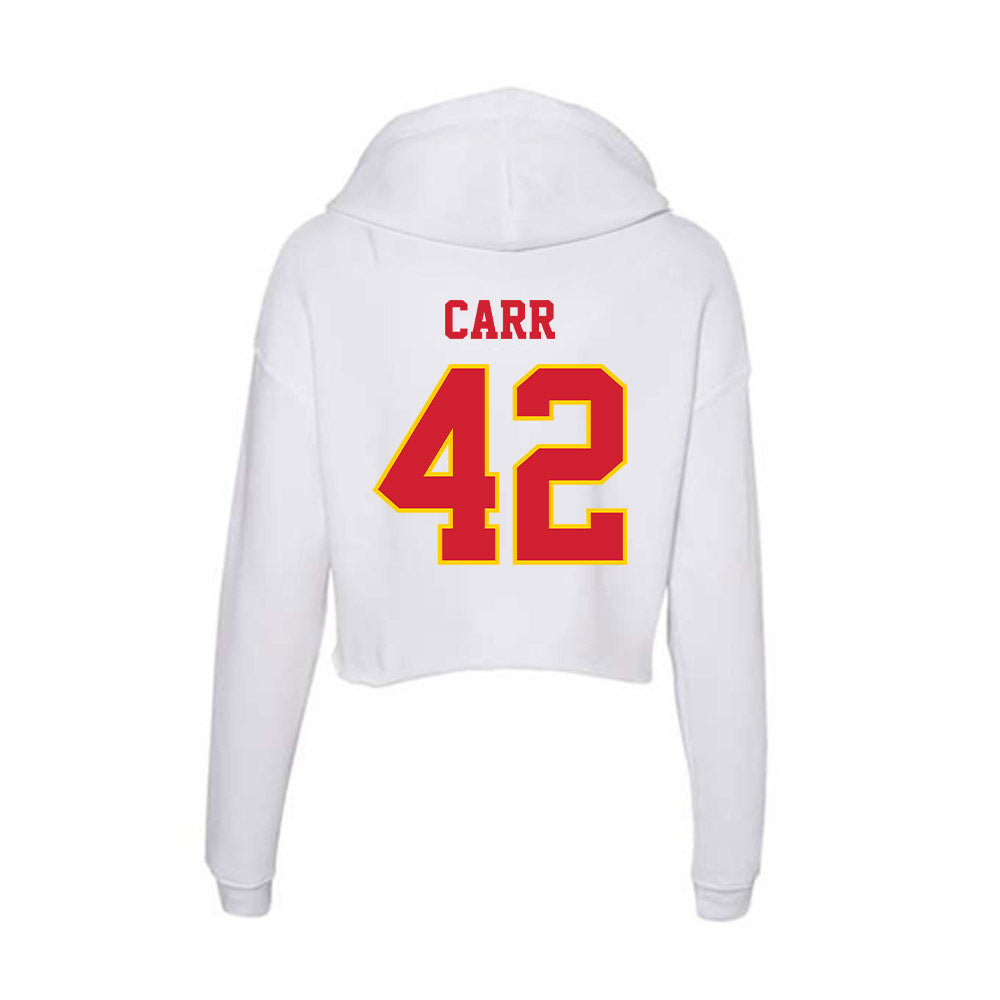 Pitt State - NCAA Football : Blake Carr - Women's Crop Fleece Hoodie-1