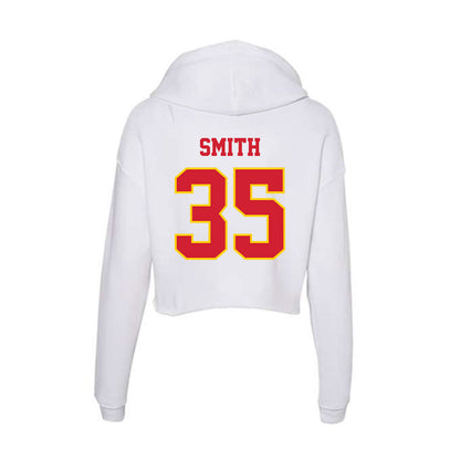 Pitt State - NCAA Football : Jahkobie Smith - Women's Crop Fleece Hoodie-1