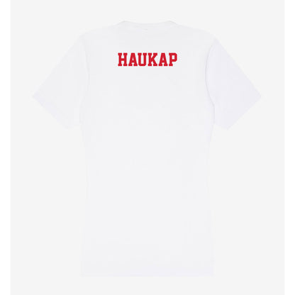 Pitt State - NCAA Men's Track & Field : Jack Haukap - Women's V-Neck T-Shirt-1