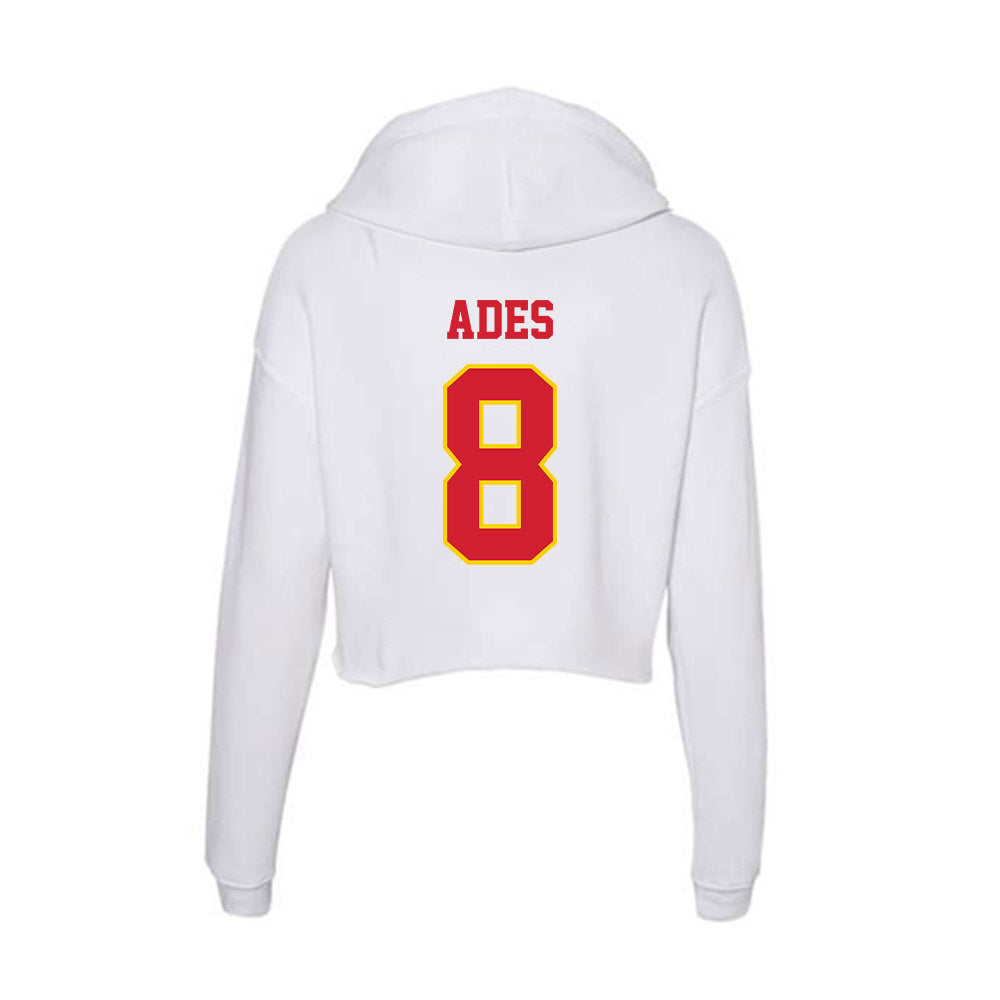 Pitt State - NCAA Softball : Emily Ades - Women's Crop Fleece Hoodie-1