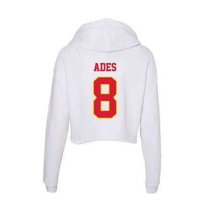 Pitt State - NCAA Softball : Emily Ades - Women's Crop Fleece Hoodie-1