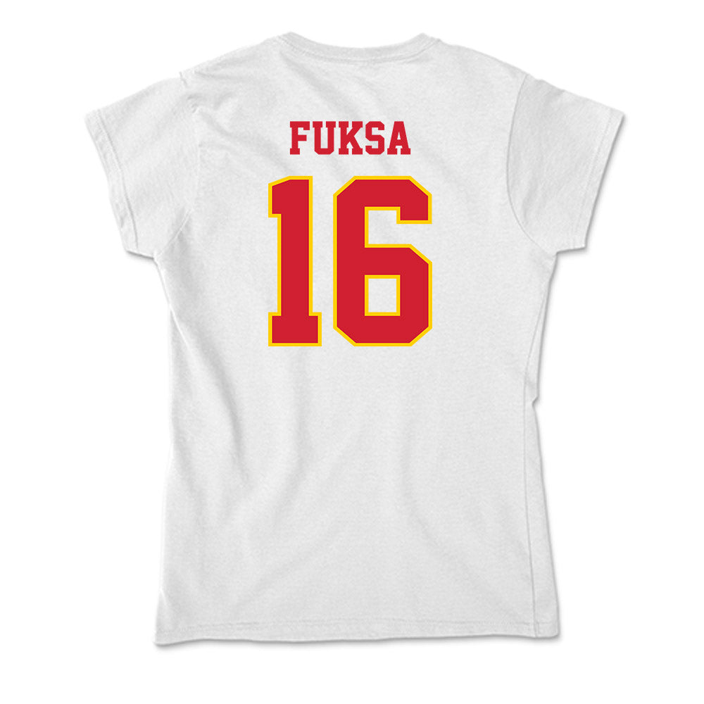 Pitt State - NCAA Football : Josiah Fuksa - Soft Style Women’s T-Shirt-1