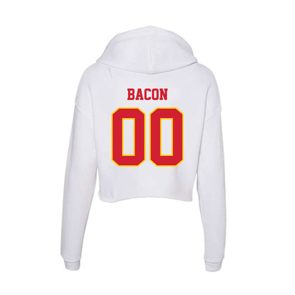 Pitt State - NCAA Football : Bobby Bacon - Women's Crop Fleece Hoodie-1