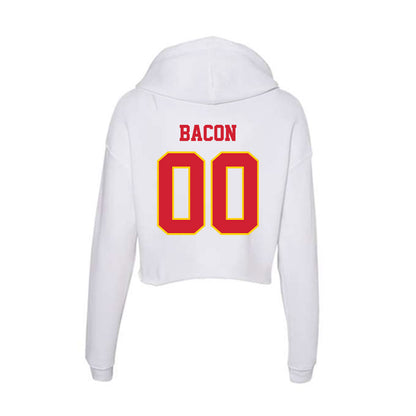 Pitt State - NCAA Football : Bobby Bacon - Women's Crop Fleece Hoodie-1